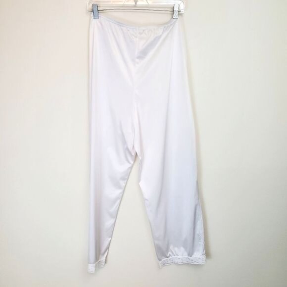 Vintage Vanity Fair lace hem silky pajama sleep pants - Picture 7 of 8